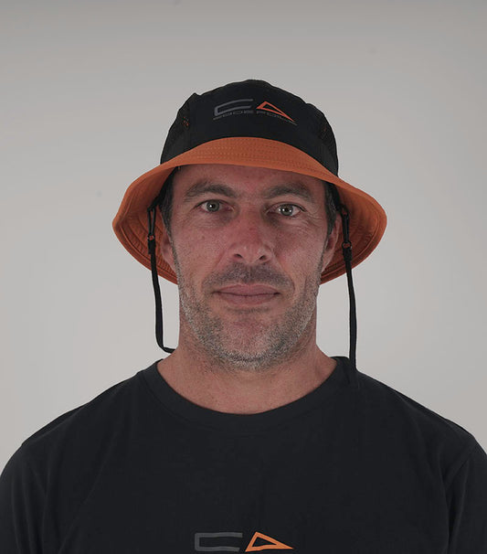 Code Foils Bucket Hat - Black/Orange